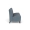 Lesro Siena Lounge Reception Armless 3 Seat Tandem Seating No Center Arms, Black, RF Serene Upholstery SN3102 - alternate 3